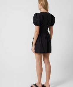 French Connection New In Rhodes Poplin V-Neck Mini Dress 14 French Connection New In Rhodes Poplin V-Neck Mini Dress