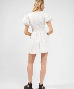 French Connection Rhodes Poplin V-Neck Mini Dress