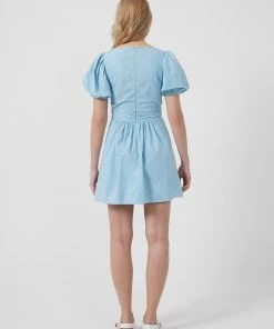 French Connection New In Rhodes Poplin V-Neck Mini Dress 10 French Connection New In Rhodes Poplin V-Neck Mini Dress