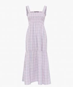 French Connection Dresses Yaki Organic Check Sun Dress
