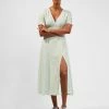 French Connection Stacie Daisy Drape Midi Dress