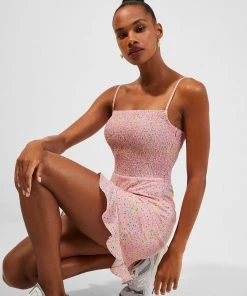 French Connection New In Stacie Daisy Strappy Mini Dress