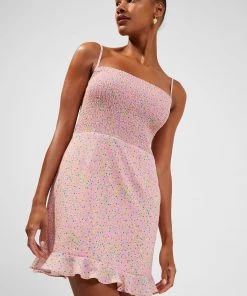 French Connection New In Stacie Daisy Strappy Mini Dress