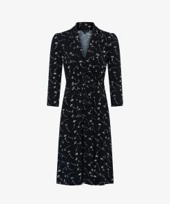 French Connection Isla Meadow Jersey V-Neck Dress