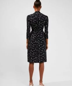 French Connection Isla Meadow Jersey V-Neck Dress