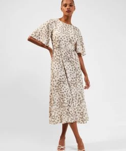 French Connection Dresses Eva Verona Crepe Midi Dress