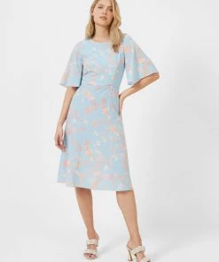 French Connection New In Diana Verona Crepe Midi Dress