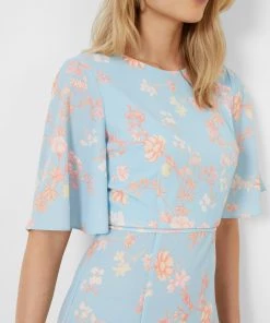 French Connection New In Diana Verona Crepe Midi Dress