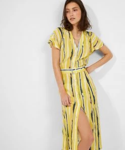 French Connection Gaia Delphine V-Neck Dress