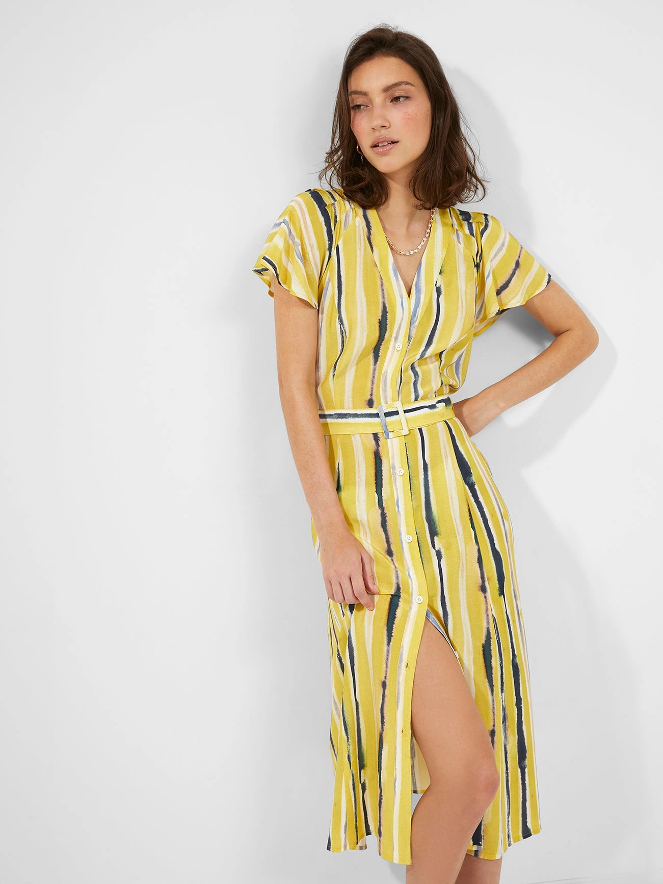 French Connection Gaia Delphine V-Neck Dress 3 French Connection Gaia Delphine V-Neck Dress