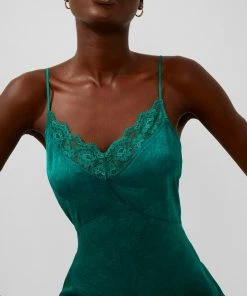 French Connection New In Dola Drape Slip Midi Dress