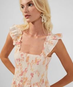 French Connection Diana Verona Drape Frill Dress New In 10 French Connection Diana Verona Drape Frill Dress New In