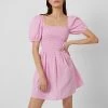 French Connection Artina Gingham Smocked Mini Dress Dresses