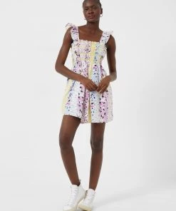 French Connection New In Isla Organic Ekeze Pop Mini Dress