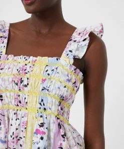 French Connection New In Isla Organic Ekeze Pop Mini Dress