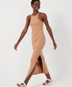 French Connection Rasha Ribbed Bodycon Midi Dress