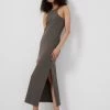 French Connection New In Rasha Ribbed Bodycon Midi Dress
