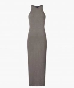 French Connection New In Rasha Ribbed Bodycon Midi Dress