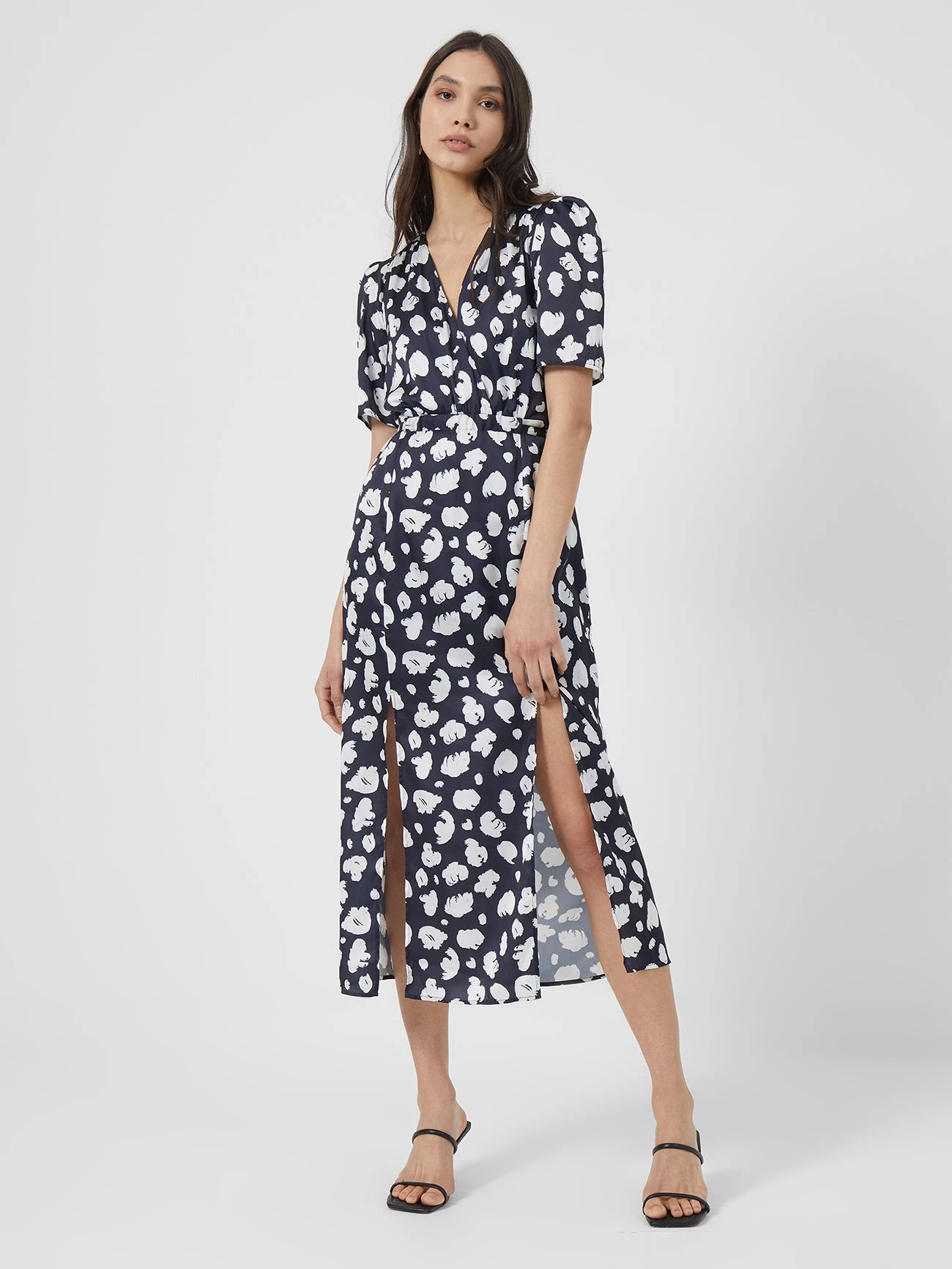 French Connection Aimee Enid Front Split Midi Dress New In 3 French Connection Aimee Enid Front Split Midi Dress New In