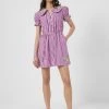 French Connection New In Adalhia Organic Gingham Mini Dress