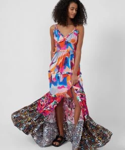 French Connection Isadora Delphine Tiered Maxi Dress