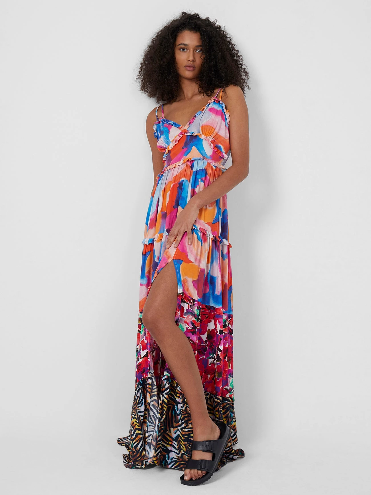 French Connection Isadora Delphine Tiered Maxi Dress 3 French Connection Isadora Delphine Tiered Maxi Dress