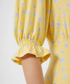 French Connection Peony-Doria Eco Puff-Sleeve Dress 10 French Connection Peony-Doria Eco Puff-Sleeve Dress