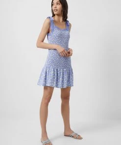 French Connection New In Peony-Doria Eco Ruched Dress