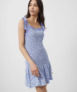 French Connection New In Peony-Doria Eco Ruched Dress