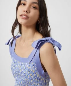 French Connection New In Peony-Doria Eco Ruched Dress 9 French Connection New In Peony-Doria Eco Ruched Dress