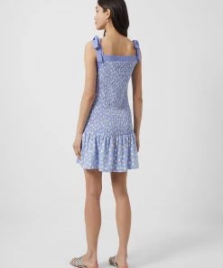 French Connection New In Peony-Doria Eco Ruched Dress 10 French Connection New In Peony-Doria Eco Ruched Dress