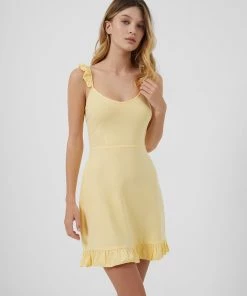 French Connection Tulip Eco Ruched Mini Dress