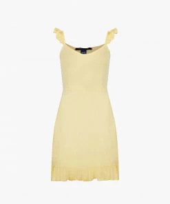 French Connection Tulip Eco Ruched Mini Dress