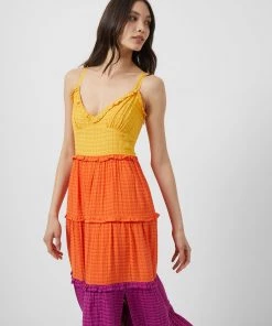 French Connection Adira Birch Tiered Maxi Dress