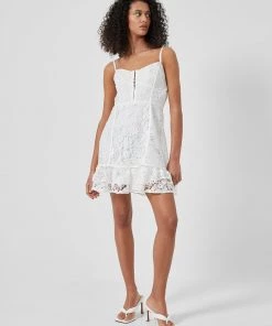French Connection New In Binadari Cabello Lace Strap Mini Dress