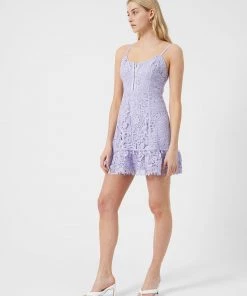 French Connection Binadari Cabello Lace Strap Mini Dress New In
