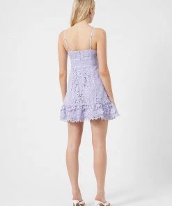 French Connection Binadari Cabello Lace Strap Mini Dress New In