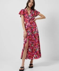 French Connection Sales 2022 21 French Connection New In Isadora Delphine Belted Maxi Dress