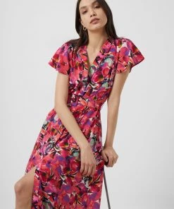 French Connection New In Isadora Delphine Belted Maxi Dress