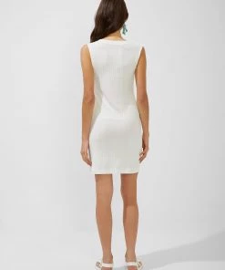 French Connection Piki Eco Jersey V-Neck Mini Dress New In