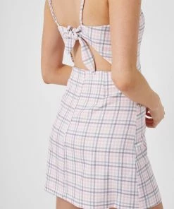 French Connection Yaki Whisper Tie Back Mini Dress Dresses