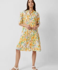 French Connection Adelphi Poplin Midi Shirt Dress