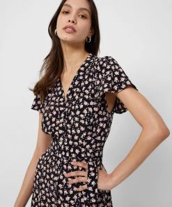 French Connection Aura Delphine V-Neck Maxi Dress