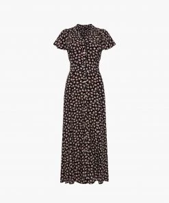 French Connection Aura Delphine V-Neck Maxi Dress