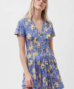 French Connection Eloise Meadow Jersey V-Neck Dress