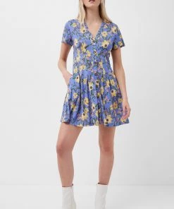 French Connection Eloise Meadow Jersey V-Neck Dress