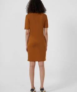 French Connection Solid Meadow Jersey Button Dress Sale