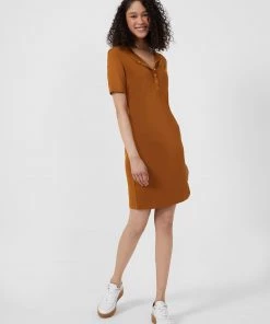 French Connection Solid Meadow Jersey Button Dress Sale