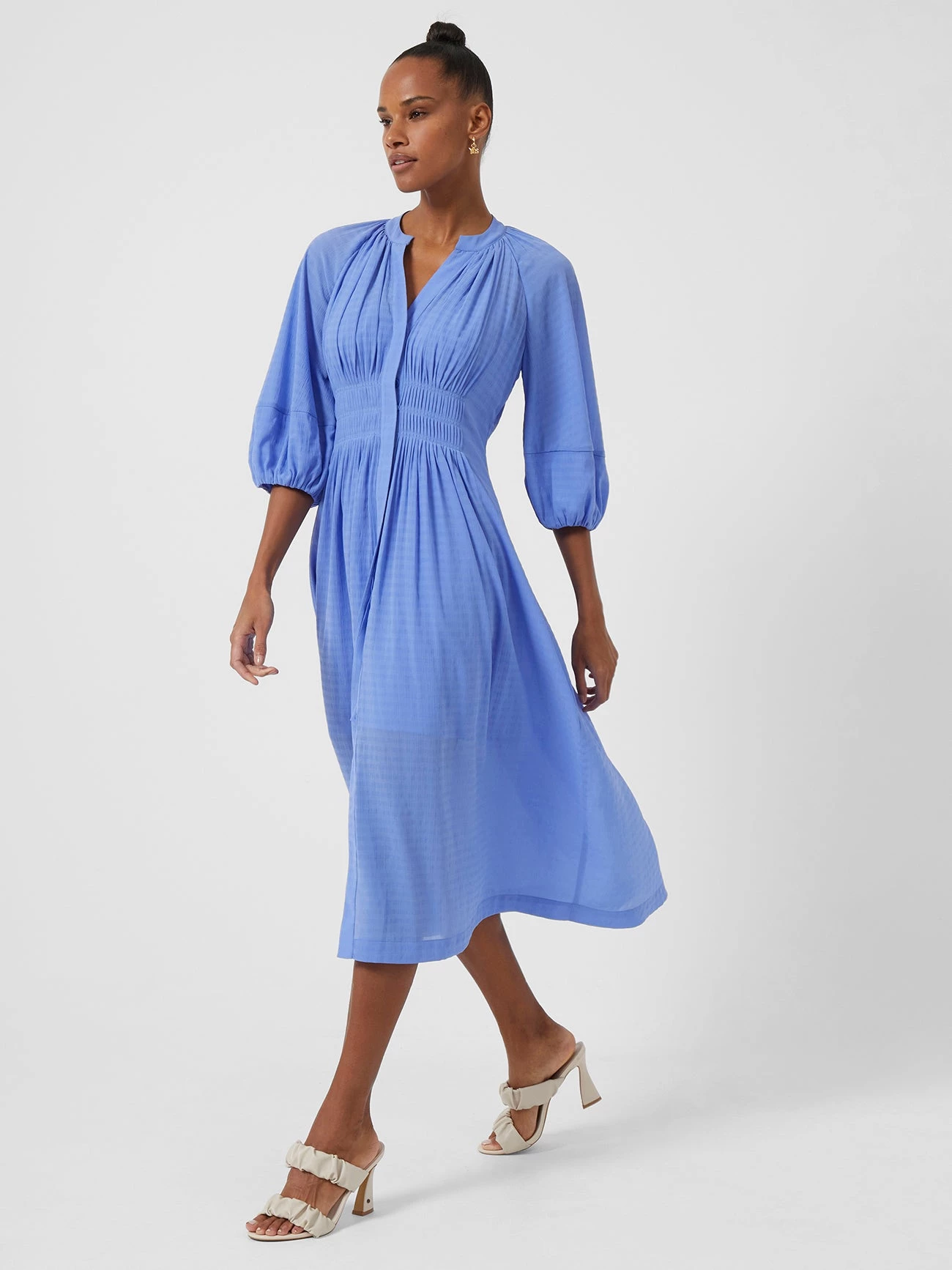 French Connection Cora Pleated Midi Dress 4 French Connection Cora Pleated Midi Dress