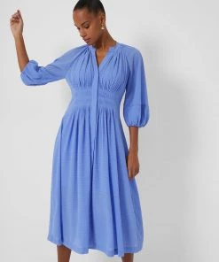 French Connection Cora Pleated Midi Dress 10 French Connection Cora Pleated Midi Dress
